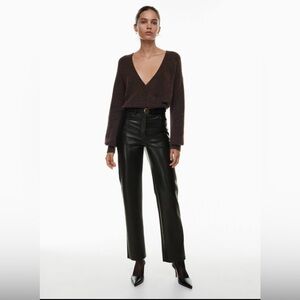 Wilfred Black Straight Leg Pants